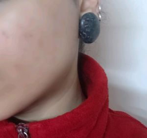 Lazulite Stone Studs Clip-on