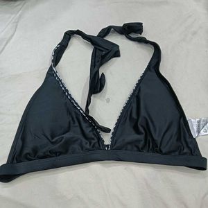 Stylish 🥰 Black Halter Bikini Top