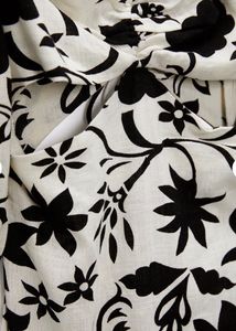 ZARA BACKLESS Floral Cut-Out Midi Dress