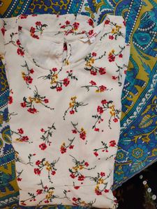 Women Fit And Flare White Above Knee Dress