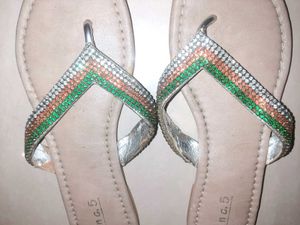🟩◻🟧 Original INC.5 Crystal Slide Sandals