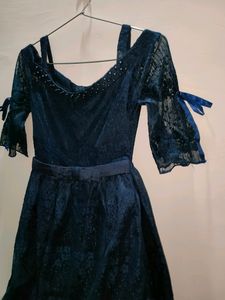 Price Drop🔥Western Purssian Blue Ball Gown