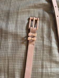 coquette baby pink belt with bows