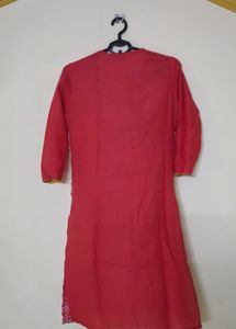 Stylish Red Printed Kurta