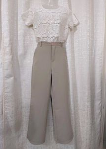 Elegant White Lace Top