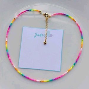 Boho style beaded chain🍓⛱️🍹