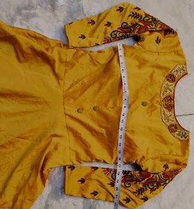 wedding Golden Ethnic silk Gown
