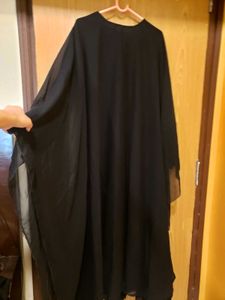 Butterfly Elegant Black Abaya