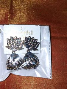 Lotus Jhumka Earrings
