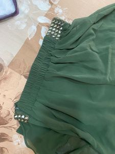 off shoulder skirt and top
