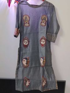 Grey Hand Crafted Kurti