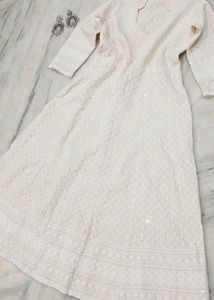 Aline Off White Kurti