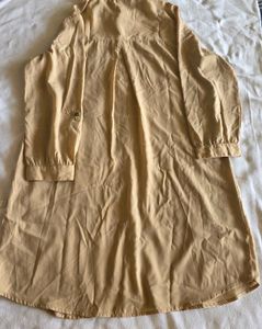 Women's Beige Shirt Dress