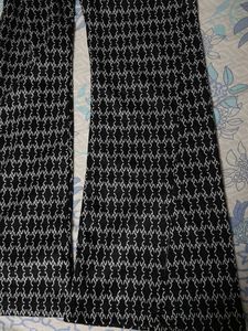 Black &amp; White Printed Ethnic Skirt