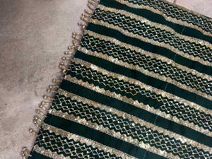 Green party wear Kurta Set with Dupatta
