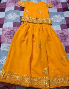 Beautiful Yellow (gold) Lehenga Choli Set