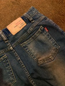 Vintage Denim Maxi Skirt