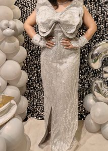 Celebrity’s Style Butterfly Sequence Work Gown