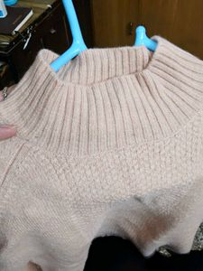 Pure Wool Mock Neck Sweater