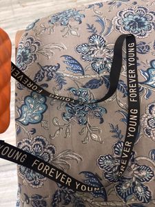 Orange Quilted Crossbody Bag