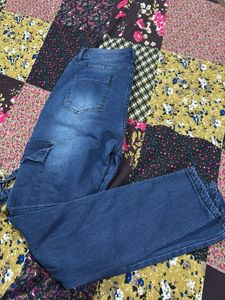 Stylish Denim Cargo Pants