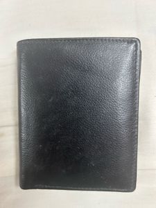 Classic Black Leather Bifold Wallet