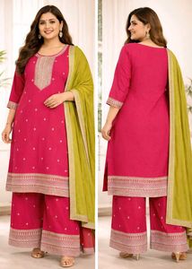 Elegant Pink Kurta Set with Palazzo