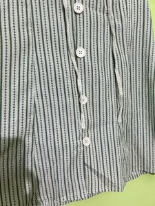 Striped Button-Up Mini Dress