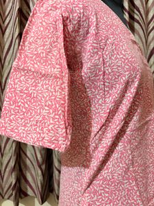 Pretty Pink Printed Kurta