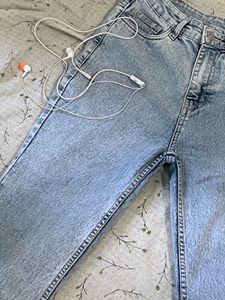 BOOT CUT Light Wash Wide Leg Jeans