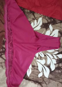 Comfortable White &amp; Purple Trim Briefs 6