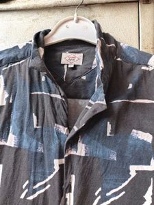 Abstract Print Short Sleeve Shirt