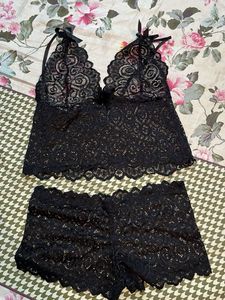 🐾Hot Black Lace Lingerie Set