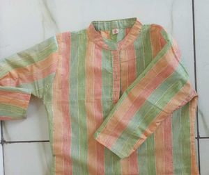 Striped Cotton Kurta