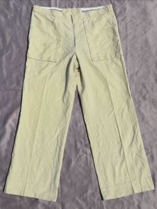 Light Yellow Wide Leg Pants