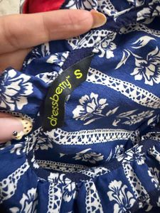 Boho Floral Print Off-Shoulder Top