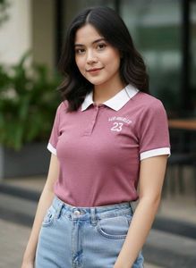 Blush Ribbed Polo Top 🩷