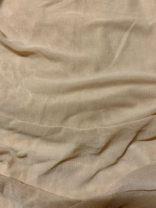 Nude Ruched midi pencil skirt