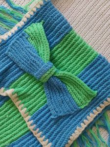 Handmade Crochet Bag with Bow