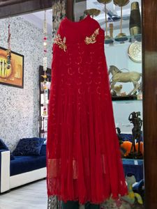 Elegant Red Ethnic Gown