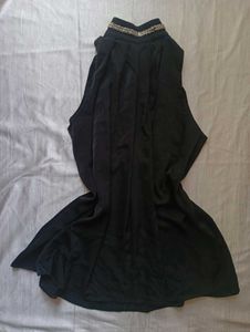 Embellished Black Sleeveless dress