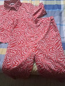 Pink Zebra Print Matching Set