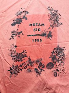 Floral Graphic Tee with Lace Detail