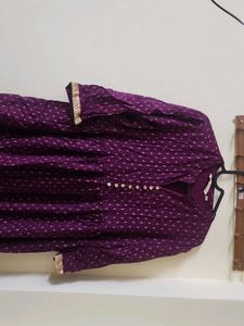 Elegant Purple Ethnic kurti