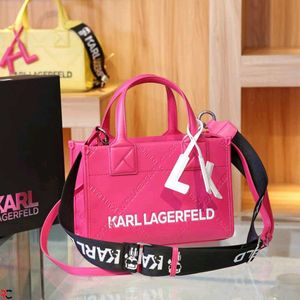 KARL LAGERFELD* *KSQUARE EMBOSSED SMALL TOTE BAG*