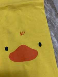 Cute Duck Print Yellow Leggings