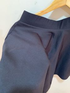 Black Flared Mini Skirt