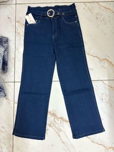 Belted Wide Leg Jeans