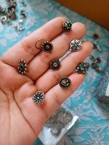 Nose Pins - combo of 8 pcs