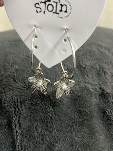 Cute Flower Hoop Earrings at 99 each